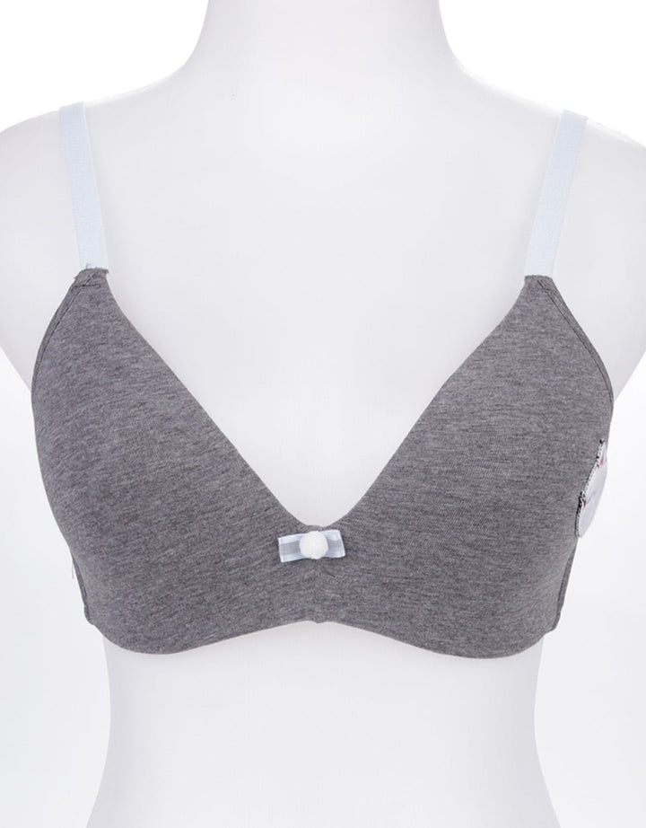 Young Hearts Non Wire Kitty Patch Women's Bra